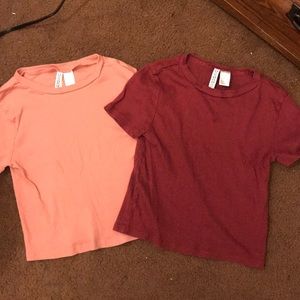 two cute plain tops.